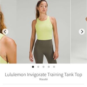 Lululemon Invigorate Training Tank Top